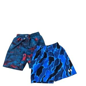 2 Under Armour Swim Trunks Boys 3T (sold together)
